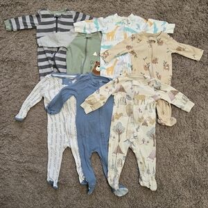 Infant Sleep Footy Pajamas 0-6 Months